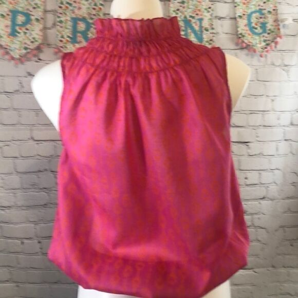 Gap pink orange print top - Picture 5 of 8